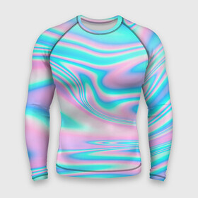 Мужской рашгард 3D с принтом WAVES | УЗОРЫ | АБСТРАКЦИЯ в Кировске,  |  | abstraction | geometry | hexagon | neon | paints | stripes | texture | triangle | waves | абстракция | брызги | волны | геометрия | краски | неон | неоновый | соты | текстура