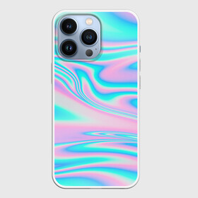 Чехол для iPhone 13 Pro с принтом WAVES | УЗОРЫ | АБСТРАКЦИЯ в Кировске,  |  | abstraction | geometry | hexagon | neon | paints | stripes | texture | triangle | waves | абстракция | брызги | волны | геометрия | краски | неон | неоновый | соты | текстура