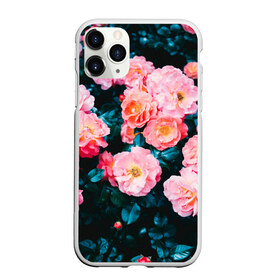 Чехол для iPhone 11 Pro Max матовый с принтом Dark flowers в Кировске, Силикон |  | dark | flowers | leaves | roses | весна | лепестки | розы | сад | цветы