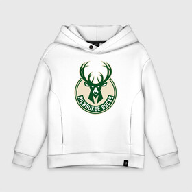 Детское худи Oversize хлопок с принтом Milwaukee Bucks (1) в Кировске, френч-терри — 70% хлопок, 30% полиэстер. Мягкий теплый начес внутри —100% хлопок | боковые карманы, эластичные манжеты и нижняя кромка, капюшон на магнитной кнопке | Тематика изображения на принте: ball | basketball | milwaukee bucks | sport | streetball | баскетбол | милуоки бакс | мяч | нба | спорт | стритбол