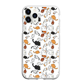 Чехол для iPhone 11 Pro матовый с принтом Котики в Кировске, Силикон |  | животные | звери | зевающий кот | кися | кот | котенок | котики | коты | кричащий кот | минимализм | питомцы | прикольные картинки | текстура | фон