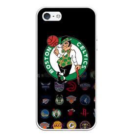 Чехол для iPhone 5/5S матовый с принтом Boston Celtics (1) в Кировске, Силикон | Область печати: задняя сторона чехла, без боковых панелей | ball | basketball | boston celtics | sport | streetball | баскетбол | бостон селтикс | мяч | нба | спорт | стритбол