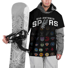 Накидка на куртку 3D с принтом San Antonio Spurs (2) в Кировске, 100% полиэстер |  | ball | basketball | sport | spurs | streetball | баскетбол | мяч | нба | спёрс | спорт | стритбол
