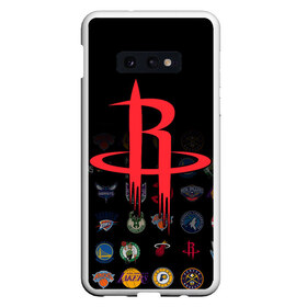 Чехол для Samsung S10E с принтом Houston Rockets (2) в Кировске, Силикон | Область печати: задняя сторона чехла, без боковых панелей | Тематика изображения на принте: ball | basketball | houston rockets | sport | streetball | баскетбол | мяч | нба | спорт | стритбол | хьюстон рокетс