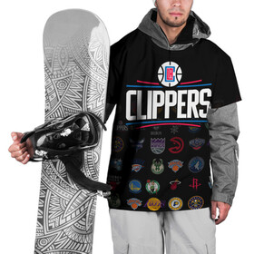 Накидка на куртку 3D с принтом Los Angeles Clippers (2) в Кировске, 100% полиэстер |  | Тематика изображения на принте: ball | basketball | clippers | sport | streetball | баскетбол | клипперс | мяч | нба | спорт | стритбол