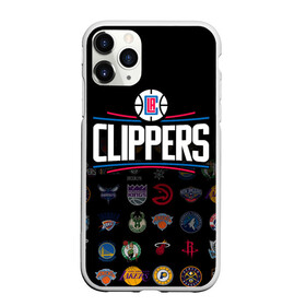 Чехол для iPhone 11 Pro матовый с принтом Los Angeles Clippers (2) в Кировске, Силикон |  | ball | basketball | clippers | sport | streetball | баскетбол | клипперс | мяч | нба | спорт | стритбол