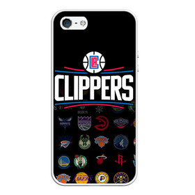 Чехол для iPhone 5/5S матовый с принтом Los Angeles Clippers (2) в Кировске, Силикон | Область печати: задняя сторона чехла, без боковых панелей | Тематика изображения на принте: ball | basketball | clippers | sport | streetball | баскетбол | клипперс | мяч | нба | спорт | стритбол