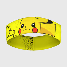 Повязка на голову 3D с принтом Pikachu Pika Pika в Кировске,  |  | pika | pikachu | аниме | детская | детям | игры | молния | мышка | мышь | пика | пикачу | покемон | покемоны