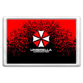 Магнит 45*70 с принтом Umbrella Corporation. в Кировске, Пластик | Размер: 78*52 мм; Размер печати: 70*45 | resident evil | umbrella corporation | амбрелла | амбрелла корпорейшн | вирус | вымышленная военная и фармацевтическая корпорация | игра | умбрелла