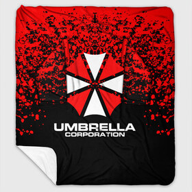 Плед с рукавами с принтом Umbrella Corporation в Кировске, 100% полиэстер | Закругленные углы, все края обработаны. Ткань не мнется и не растягивается. Размер 170*145 | Тематика изображения на принте: resident evil | umbrella corporation | амбрелла | амбрелла корпорейшн | вирус | вымышленная военная и фармацевтическая корпорация | игра | умбрелла