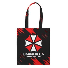 Сумка 3D повседневная с принтом Umbrella Corporation. в Кировске, 100% полиэстер | Плотность: 200 г/м2; Размер: 34×35 см; Высота лямок: 30 см | resident evil | umbrella corporation | амбрелла | амбрелла корпорейшн | вирус | вымышленная военная и фармацевтическая корпорация | игра | умбрелла