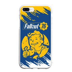 Чехол для iPhone 7Plus/8 Plus матовый с принтом FALLOUT_76 в Кировске, Силикон | Область печати: задняя сторона чехла, без боковых панелей | Тематика изображения на принте: 101 | 111 | 13 | 76 | atom cats | bethesda | brotherhood of steel | fallout | nuka cola | tunnel snakes | vault | war | братство стали | война | убежище | фолаут | фоллаут | ядер кола