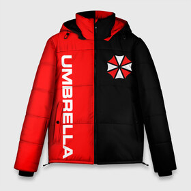 Мужская зимняя куртка 3D с принтом Umbrella Corporation в Кировске, верх — 100% полиэстер; подкладка — 100% полиэстер; утеплитель — 100% полиэстер | длина ниже бедра, свободный силуэт Оверсайз. Есть воротник-стойка, отстегивающийся капюшон и ветрозащитная планка. 

Боковые карманы с листочкой на кнопках и внутренний карман на молнии. | resident evil | umbrella corporation | амбрелла | амбрелла корпорейшн | вирус | вымышленная военная и фармацевтическая корпорация | игра | умбрелла