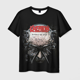 Мужская футболка 3D с принтом Kreator 3 в Кировске, 100% полиэфир | прямой крой, круглый вырез горловины, длина до линии бедер | creator | kreator | metal | thrash | креатор | криатор | метал | треш