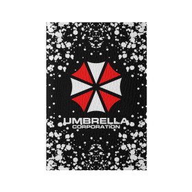 Обложка для паспорта матовая кожа с принтом Umbrella Corporation. в Кировске, натуральная матовая кожа | размер 19,3 х 13,7 см; прозрачные пластиковые крепления | resident evil | umbrella corporation | амбрелла | амбрелла корпорейшн | вирус | вымышленная военная и фармацевтическая корпорация | игра | умбрелла