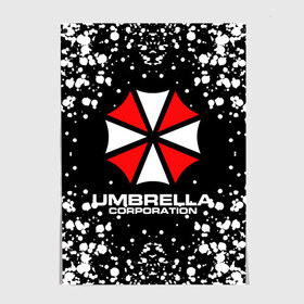 Постер с принтом Umbrella Corporation. в Кировске, 100% бумага
 | бумага, плотность 150 мг. Матовая, но за счет высокого коэффициента гладкости имеет небольшой блеск и дает на свету блики, но в отличии от глянцевой бумаги не покрыта лаком | resident evil | umbrella corporation | амбрелла | амбрелла корпорейшн | вирус | вымышленная военная и фармацевтическая корпорация | игра | умбрелла