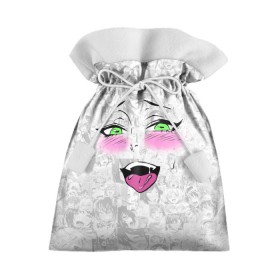 Подарочный 3D мешок с принтом Ахегао в Кировске, 100% полиэстер | Размер: 29*39 см | ahegao | ahegao face | anime | manga | аниме | аниме лицо | ахегао | ахегао лицо | ахигао | манга