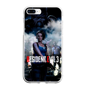 Чехол для iPhone 7Plus/8 Plus матовый с принтом RESIDENT EVIL 3 в Кировске, Силикон | Область печати: задняя сторона чехла, без боковых панелей | ada wong | biohazard | leon | nemesis | project resistance | raccoon city | re2 | resident evil 3 | rpd | stars | umbrella | ада вонг | амбрелла | немесис | ужасы