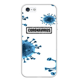 Чехол для iPhone 5/5S матовый с принтом CORONAVIRUS в Кировске, Силикон | Область печати: задняя сторона чехла, без боковых панелей | Тематика изображения на принте: covid 19 | molecule | абстракция | клетки | коронавирус | медицина | микробы | молекулы | наука | нейрон | нейроны | текстура | текстуры | формула