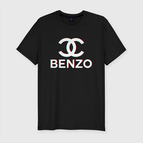 Мужская футболка хлопок Slim с принтом BBT BENZO GANG в Кировске, 92% хлопок, 8% лайкра | приталенный силуэт, круглый вырез ворота, длина до линии бедра, короткий рукав | bbt | benzo | benzo gang | big baby tape | ббт | бензо