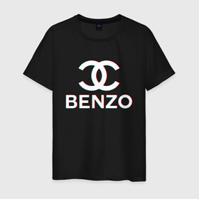 Мужская футболка хлопок с принтом BBT BENZO GANG в Кировске, 100% хлопок | прямой крой, круглый вырез горловины, длина до линии бедер, слегка спущенное плечо. | bbt | benzo | benzo gang | big baby tape | ббт | бензо