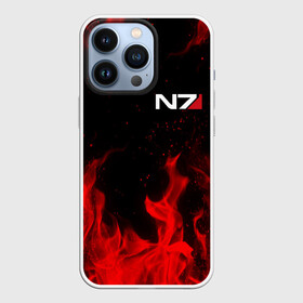 Чехол для iPhone 13 Pro с принтом MASS EFFECT N7 RED FIRE   МАСС ЭФФЕКТ Н7 ОГОНЬ в Кировске,  |  | Тематика изображения на принте: bioware | n7 | shepard | броня | жнецы | костюм | масс эффект | н7 | стальная броня | шепард | эффект массы