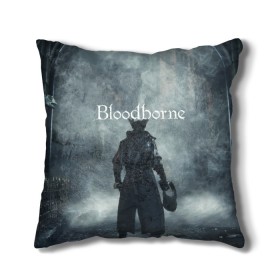 Подушка 3D с принтом Bloodborne. в Кировске, наволочка – 100% полиэстер, наполнитель – холлофайбер (легкий наполнитель, не вызывает аллергию). | состоит из подушки и наволочки. Наволочка на молнии, легко снимается для стирки | bloodborne | bloodborne 2 | esport | game | playstation | бладборн | игра | киберспорт | киберспортсмен | порождение крови