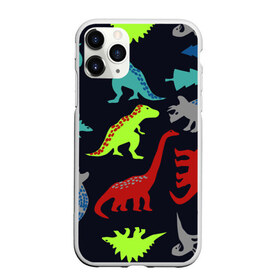 Чехол для iPhone 11 Pro матовый с принтом Динозавры в Кировске, Силикон |  | деская маска | динозавр | динозавры | животные | маска | прикольные