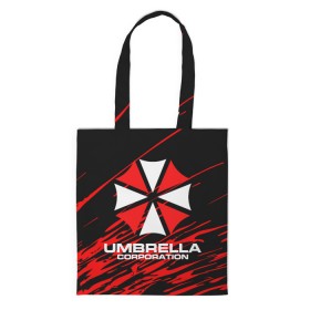 Сумка 3D повседневная с принтом Umbrella Corporation. в Кировске, 100% полиэстер | Плотность: 200 г/м2; Размер: 34×35 см; Высота лямок: 30 см | resident evil | umbrella corporation | амбрелла | амбрелла корпорейшн | вирус | вымышленная военная и фармацевтическая корпорация | игра | умбрелла