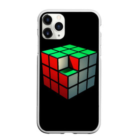 Чехол для iPhone 11 Pro матовый с принтом Кубик Рубика в Кировске, Силикон |  | Тематика изображения на принте: 3d | головоломка | игры | кубик | мозг | недостающий | рубика | элемент