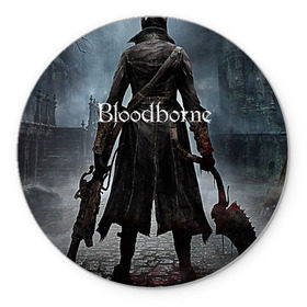 Коврик для мышки круглый с принтом Bloodborne. в Кировске, резина и полиэстер | круглая форма, изображение наносится на всю лицевую часть | bloodborne | bloodborne 2 | esport | game | playstation | бладборн | игра | киберспорт | киберспортсмен | порождение крови