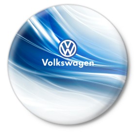Значок с принтом Volkswagen. в Кировске,  металл | круглая форма, металлическая застежка в виде булавки | 2020 | car | sport | volkswagen | авто | автомобильные | бренд | вирус | коронавирус | марка | машина | новый лого | спорт | стиль | фольксваген