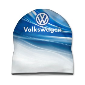 Шапка 3D с принтом Volkswagen. в Кировске, 100% полиэстер | универсальный размер, печать по всей поверхности изделия | 2020 | car | sport | volkswagen | авто | автомобильные | бренд | вирус | коронавирус | марка | машина | новый лого | спорт | стиль | фольксваген