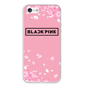 Чехол для iPhone 5/5S матовый с принтом BLACKPINK в Кировске, Силикон | Область печати: задняя сторона чехла, без боковых панелей | black  pink | blackpink | jennie | jisoo | k pop | lalisa | группа | к поп | корейская группа | розовый | черный
