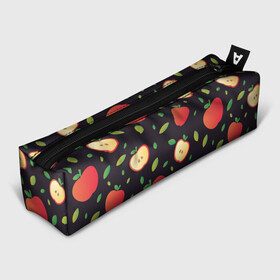 Пенал 3D с принтом Яблочный узор в Кировске, 100% полиэстер | плотная ткань, застежка на молнии | узор | узоры | фрукт | фрукты | яблоки | яблоко | ягода | ягоды