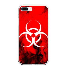 Чехол для iPhone 7Plus/8 Plus матовый с принтом BIOHAZARD EPIDEMIC в Кировске, Силикон | Область печати: задняя сторона чехла, без боковых панелей | Тематика изображения на принте: biohazard | covid 19 | mask | ncov | virus | биохазард | вирус | китай | коронавирус | маска | медицина | медицинская маска | нков | эпидемия