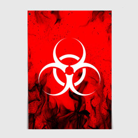 Постер с принтом BIOHAZARD EPIDEMIC в Кировске, 100% бумага
 | бумага, плотность 150 мг. Матовая, но за счет высокого коэффициента гладкости имеет небольшой блеск и дает на свету блики, но в отличии от глянцевой бумаги не покрыта лаком | Тематика изображения на принте: biohazard | covid 19 | mask | ncov | virus | биохазард | вирус | китай | коронавирус | маска | медицина | медицинская маска | нков | эпидемия