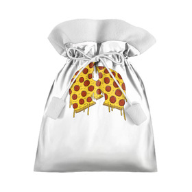 Подарочный 3D мешок с принтом Pizza Clan в Кировске, 100% полиэстер | Размер: 29*39 см | Тематика изображения на принте: ghostface | method man | pizza | rap | rza | wu tang | ву танг | еда | метод мен | пицца | рэп
