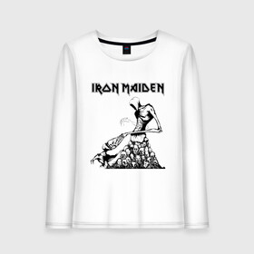 Женский лонгслив хлопок с принтом IRON MAIDEN в Кировске, 100% хлопок |  | dave | iron maiden | murray | music | percy harris | rock | адриан смит | айрон мэйден | брюс дикинсон | дэйв мюррей | железная дева | музик | нико макбрэйн | рок | стив харрис | ужасы | хеви метал | яник герс