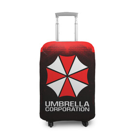 Чехол для чемодана 3D с принтом UMBRELLA CORP в Кировске, 86% полиэфир, 14% спандекс | двустороннее нанесение принта, прорези для ручек и колес | ada wong | biohazard | leon | nemesis | project resistance | raccoon city | re | re3 | resident evil | resident evil 3 | rpd | stars | umbrella | ада вонг | амбрелла | немезис | ужасы