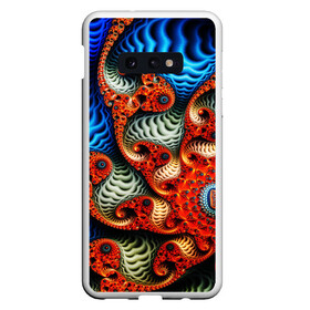 Чехол для Samsung S10E с принтом Fractal illusion в Кировске, Силикон | Область печати: задняя сторона чехла, без боковых панелей | abstract | abstraction | color | fractal | geometry | paitnt | polygon | polygonal | psy | абстракция | геометрия | краски | неоновые | полигоны | психоделика | фрактал