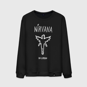 Мужской свитшот хлопок с принтом Nirvana In utero в Кировске, 100% хлопок |  | in utero | nevermind | nirvana | nirvana in utero | smile | курт кобейн | нирвана | нирвана in utero