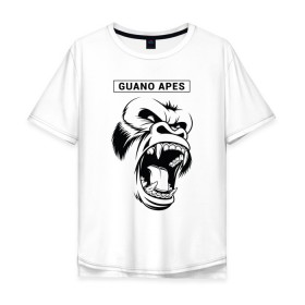Мужская футболка хлопок Oversize с принтом Guano Apes в Кировске, 100% хлопок | свободный крой, круглый ворот, “спинка” длиннее передней части | 