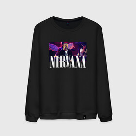 Мужской свитшот хлопок с принтом NIRVANA в Кировске, 100% хлопок |  | in utero | nevermind | nirvana | nirvana in utero | nirvana logo | smile | курт кобейн | нирвана | нирвана in utero | нирвана лого