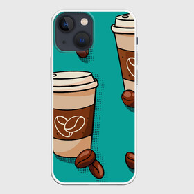 Чехол для iPhone 13 mini с принтом Я ЛЮБЛЮ КОФЕ | I LOVE COFFEE (Z) в Кировске,  |  | cofe | coffеe | i like cofe | koffie | love cofe | qahwa | кофе | кофеин | коффеин | напиток | паттерн | я люблю кофе