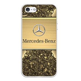 Чехол для iPhone 5/5S матовый с принтом MERCEDES GOLD в Кировске, Силикон | Область печати: задняя сторона чехла, без боковых панелей | 2020 | amg | auto | brabus | clk | cls | glk | mercedes | mercedes benz | slk | sport | авто | автомобиль | автомобильные | амг | брабус | бренд | глк | марка | машины | мерседес | слк | спорт | цлк | цлс