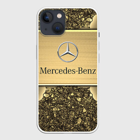 Чехол для iPhone 13 с принтом MERCEDES GOLD | МЕРСЕДЕС ГОЛД в Кировске,  |  | 2020 | amg | auto | brabus | clk | cls | glk | mercedes | mercedes benz | slk | sport | авто | автомобиль | автомобильные | амг | брабус | бренд | глк | марка | машины | мерседес | слк | спорт | цлк | цлс