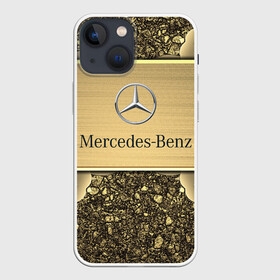 Чехол для iPhone 13 mini с принтом MERCEDES GOLD | МЕРСЕДЕС ГОЛД в Кировске,  |  | 2020 | amg | auto | brabus | clk | cls | glk | mercedes | mercedes benz | slk | sport | авто | автомобиль | автомобильные | амг | брабус | бренд | глк | марка | машины | мерседес | слк | спорт | цлк | цлс