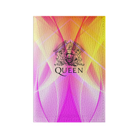 Обложка для паспорта матовая кожа с принтом Queen в Кировске, натуральная матовая кожа | размер 19,3 х 13,7 см; прозрачные пластиковые крепления | Тематика изображения на принте: queen | британская | группа | исполнитель | музыканты | рок | фредди меркьюри