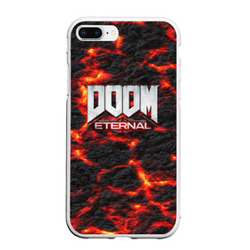 Чехол для iPhone 7Plus/8 Plus матовый с принтом DOOM ETERNAL в Кировске, Силикон | Область печати: задняя сторона чехла, без боковых панелей | demon | devil | doom | doom vfr | evil | game | mars | red | демон | дум | игры | космос | красная планета | марс | пришельцы